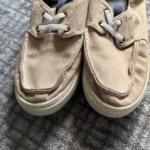Sperry Kids Tan Boat Shoes - Picture 2 of 5
